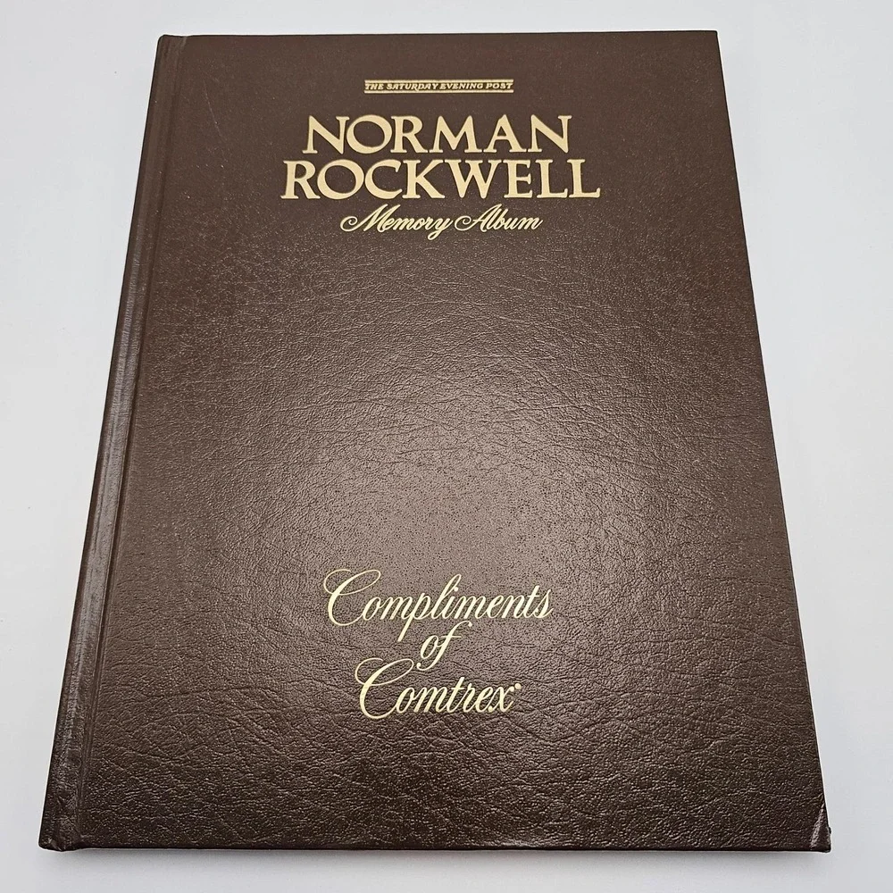 Norman Rockwell Memory Album‎ and Buttergirl Collector Plate Set Copper